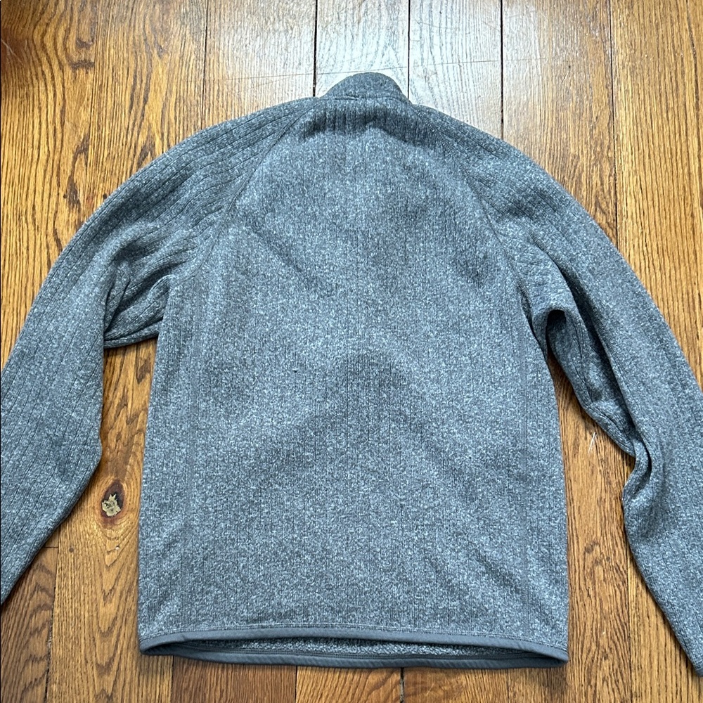 Men's Patagonia Better Sweater Gray Quarter-Zip Fleece size Small - Picture 4 of 5